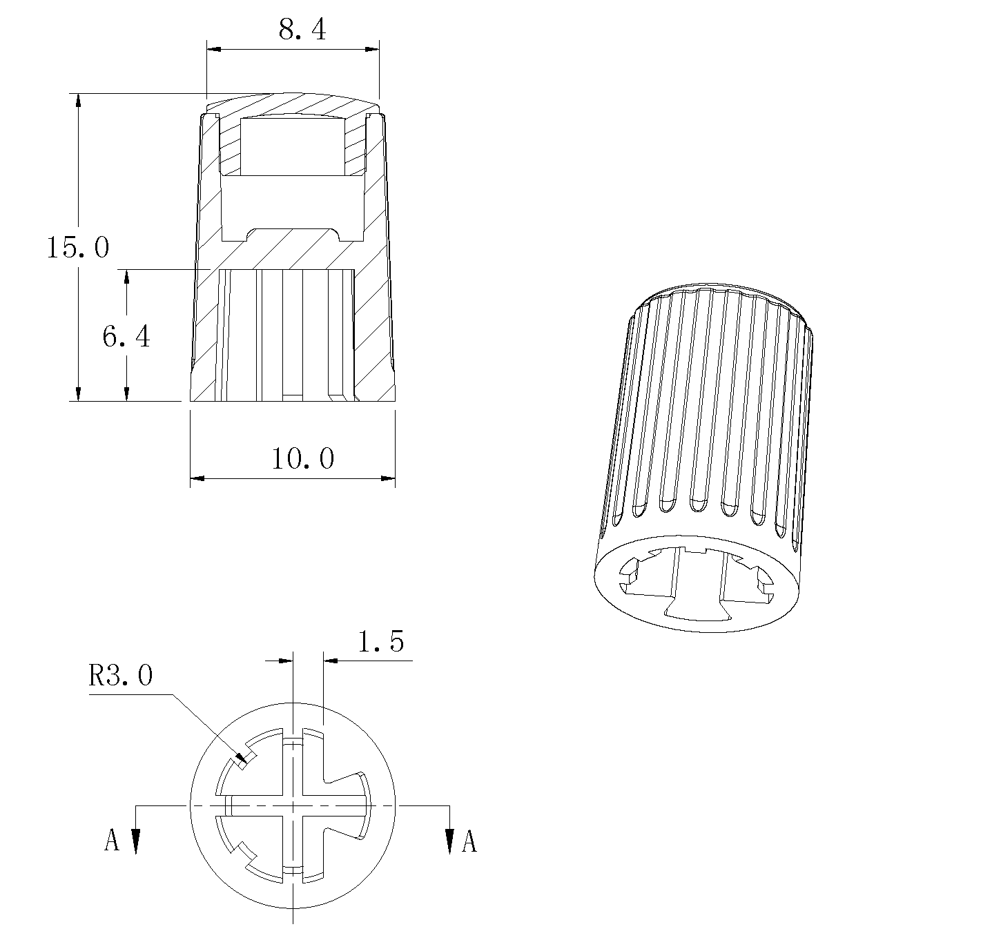 旋鈕|一體化卡塊|旋鈕鋁制|開(kāi)關(guān)|按鍵|PEEK螺絲|PEI螺絲